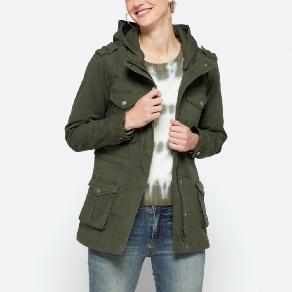 Market & Spruce Cargo Jacket- medium